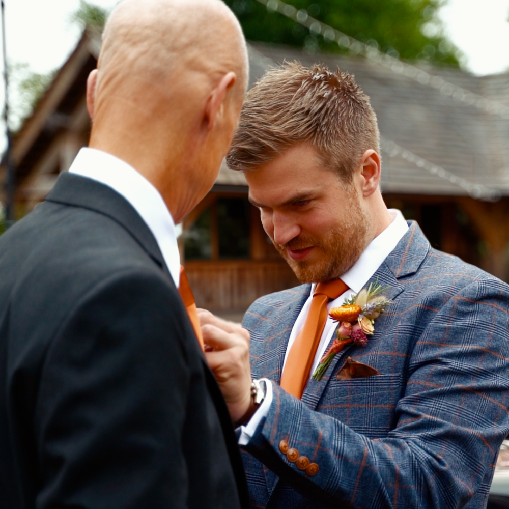 Wedding speech reaction shot